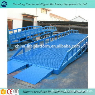 6t manual mobile hydraulic container loading ramp for forklift price